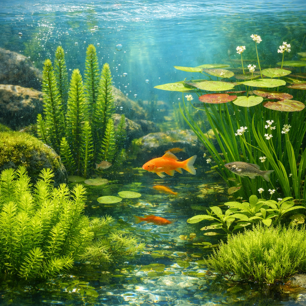 Plante aquatique bassin