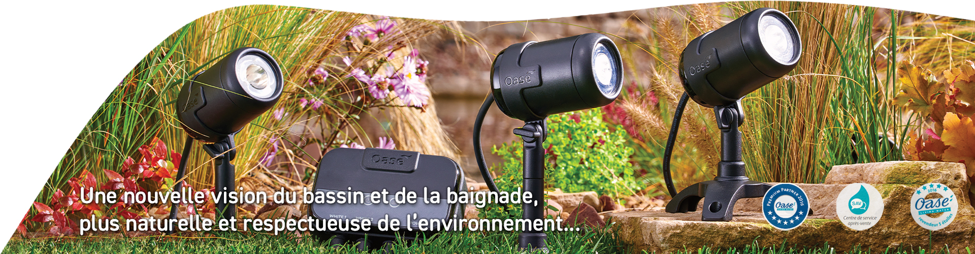 Slider éclairage bassin