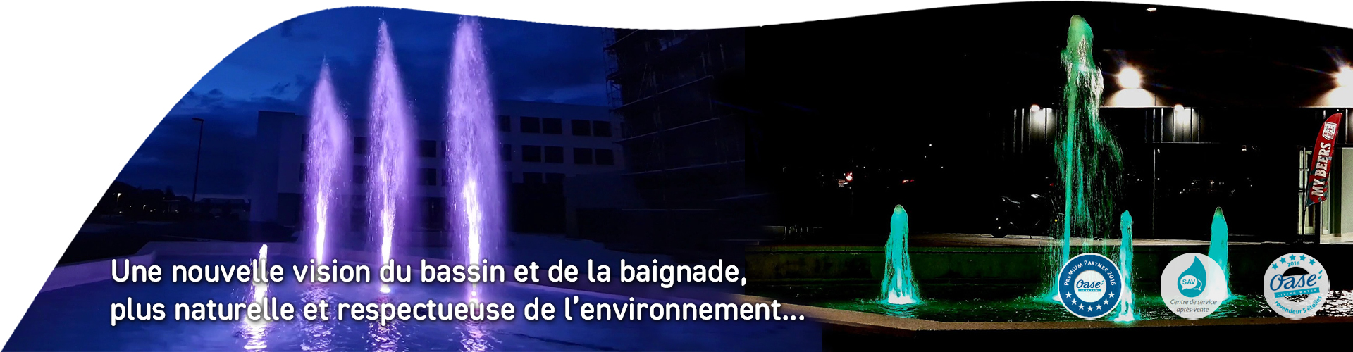 Slider réalisation fontaine